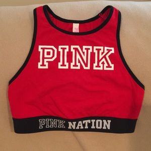 VS PINK PINK NATION SPORTS BRA SZ S